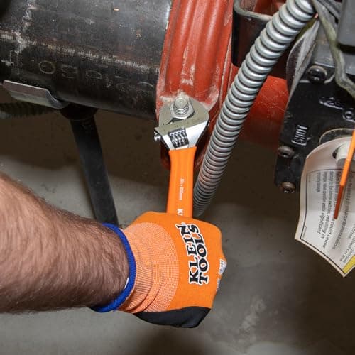 Klein Tools D5074 Adjustable Wrench Set, Extra Capacity, 6-Inch, 8-Inch, 10-Inch, 12-Inch, Forged Alloy Steel, Metric and SAE, 4-Piece 5