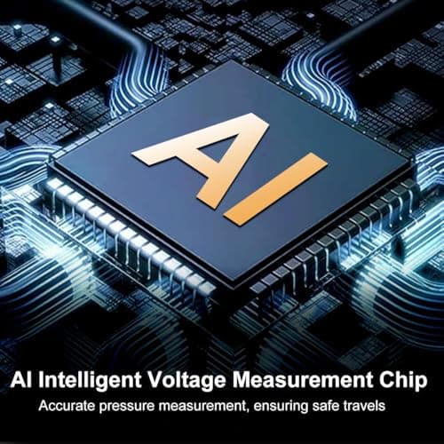 Tire Inflator Portable Air Compressor -Upgraded Air Pump for Car Tires with Tire Pressure Gauge (Max 150 PSI), Auto Shut-Off Tire Pump with LED Light for Car Motor Bike Ball 2