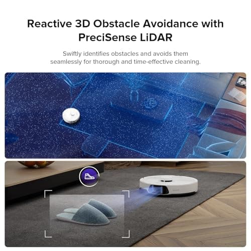 roborock S8 Max Ultra with Auto Water Refilling and Drainage System Robot Vacuum and Mop, FlexiArm Design, Smart Dirt Detection, Self-Emptying, 8000Pa Suction for Various Floors, Pet Hair, White 7