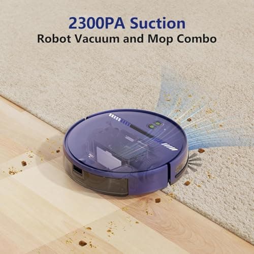 XIEBro Life Robot Vacuum and Mop Combo, Vaccum Robot 2 in 1 with WiFi/App/Voice, Schedule, Water Tank and Dustbin, Self-Charging, Slim, Ideal for Hard Floor, Pet Hair, Carpet 5