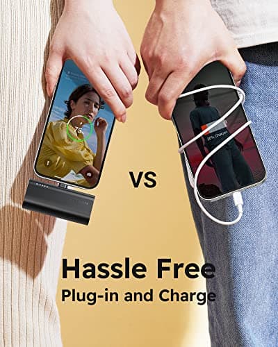 VEGER Portable Charger, USB C Power Bank, 5000mAh Mini Battery Pack Fast Charging 20W Small Charging Bank for iPhone 16/16 Pro/16 Pro Max/15, Samsung Galaxy S25, S24, S23, Note 20, Pixel, Moto, LG 7