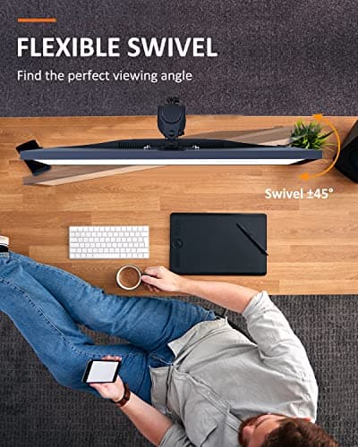 Suptek Single Monitor Mount, Adjustable Monitor Arm Desk Mount Stand for 1 / One Screen up to 32 inch Screen(MD9401) 5