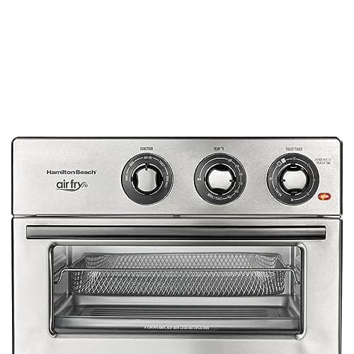 Hamilton Beach Toaster Oven Air Fryer Combo, Includes Bake, Broil, and Toast, Fits 12” Pizza, 1800 Watts, 6 Cooking Modes, Stainless Steel 6