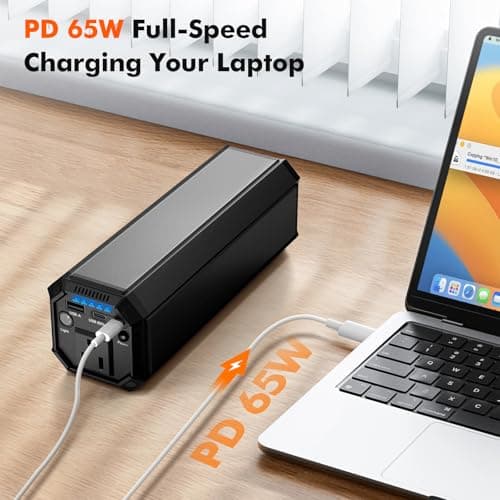 AC Outlet Portable Laptop Power Bank, 116Wh/31200mAh 120W Portable Laptop Charger, 65W PD USB C Backup Power Source for Travel and Outdoor Activities 5