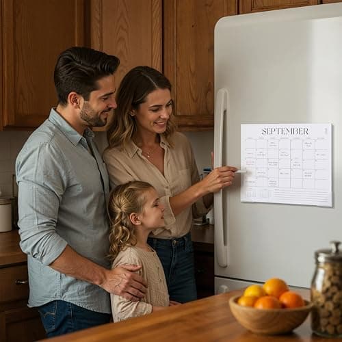 Jokotha Magnetic Wall Calendar 2026-2027, 18 Month Monthly Calendar from January 2026 to June 2027, 13” x 11”, Academic Fridge Calendar for Home & Office Organization 5