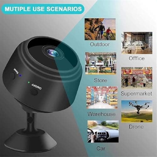 HIDRUO Guard House Security Camera, Household Mini Cameras,1080p HD Magnetic Mini Wireless WiFi Cameras, with Wide-Angle Lens ＆ Smart Alarm for Home, Door, Garage (1Set(32G)) 7