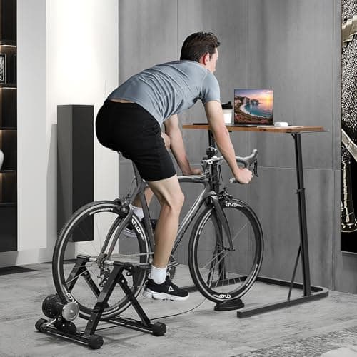 VTORY Adjustable Standing Desk for Walking Pad Treadmill, Desk for Bike/Cycling, Stand Table for Treadmill Walking Pad, Bike/Walking Pad/Treadmill Trainer Desk Stand, Attachment, Bar for Walking Pad 8
