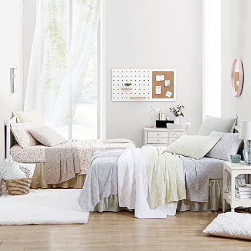 Laura Ashley - Standard Pillowcase Set, Breathable Percale Cotton Bedding, Crisp & Cool Home Decor (Norella Pink, 2 Piece) 8