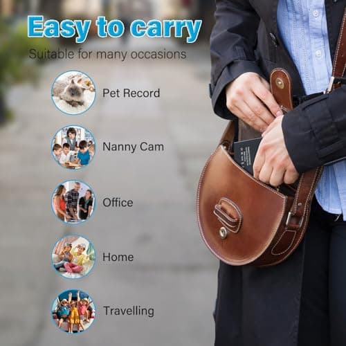 1080P 10000mAh Large Capacity Portable Charger Hidden Camera, 20 Hours Continuous Record Mini Security Nanny Spy Cam with Gravity Sensor/Motion Detection/Night Vision—No WiFi No Audio 7