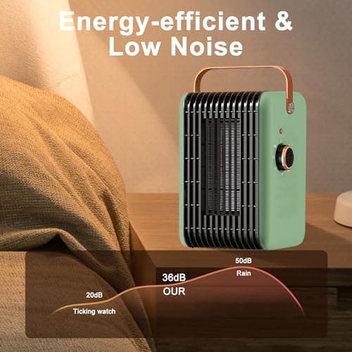 1500W Space Heater for Indoor Use PTC Portable Electric Heater 123456789 7