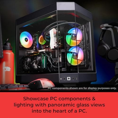 iBUYPOWER Y60 Black Gaming PC Computer Desktop Y60BA9N47TS03 (AMD Ryzen 9 7900X CPU, NVIDIA GeForce RTX 4070 Ti Super 16GB GPU, 32GB DDR5 RGB 5200MHz RAM, 2TB NVMe, WiFi Ready, Windows 11 Home) 11