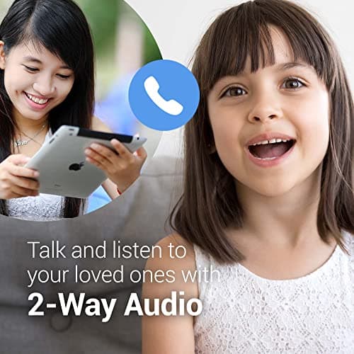 BOSMA X1 Lite Home Security Camera, Indoor Camera, Super Wide Angle, 360 Degree Rotation, 1080P HD Video, Night Vision, 2-Way Audio, Motion & Sound Detection, 90dB Siren - Black 5