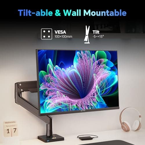 KTC 24.5 Inch FHD 100Hz IPS Computer Monitor, 1080P Eye Care PC Gaming Monitor, Adaptive-Sync, Low Blue Light, HDR, VESA Mount with HDMI VGA for Home Office, H25B7 7