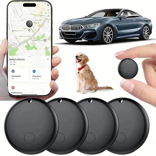 Mini GPS Tracker for Vehicles, Hidden Tracking Device for Vehicles, Car Tracker No Subscription Work with Find My (iOS Only), Vehicle Tracker with Audio for Kids, Dogs, Key, Luggage, Bag (2)