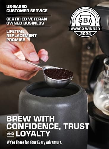 COLETTI Coffee Scoop - Tablespoon Scoop - Stainless Steel Short Handle For Measuring Ground Coffee, Sugar and Baking (1 Tbsp (15ml)) 5