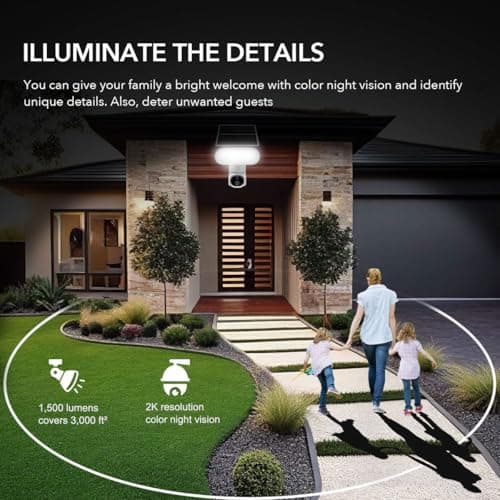 NIUNIUEV Solar Floodlight Security Camera,Wireless Outdoor Security PTZ Camera,100% Wire-Free,2K HD Resolution,2.4GHz WiFi Camera,Color Night Vision,Two-Way Talk (Only Camera) 8