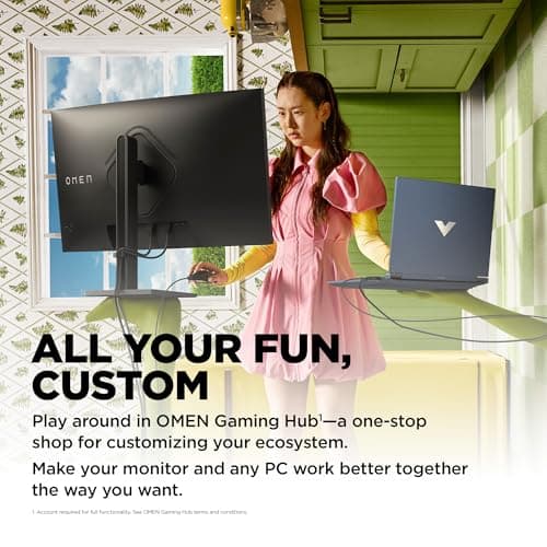 HP OMEN 32c QHD 165Hz Curved Gaming Monitor, QHD Display (2560 x 1440), VA Panel, 99% sRGB, 90% DCI-P3, 16:9, AMD FreeSync Premium Technology, 32c (2023) 7