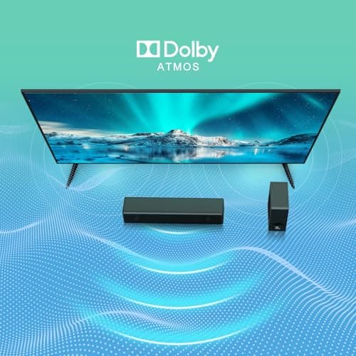 GEOYEAO Sound bar with subwoofer, 200W 2.1 ch soundbar w/Dolby Atmos Surround Sound System, 3D Bass Adjustable Home Theater Bluetooth TV Speaker for Smart TV/Projector/PC 9