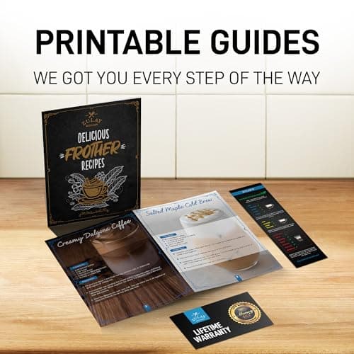 Mini & Mighty Milk Frother Wand – Powerful Handheld Coffee Frother, Battery Operated Drink Mixer – Compact Pocket Size – Detachable Whisk for Latte, Cappuccino, Matcha, Hot Chocolate – Black 5