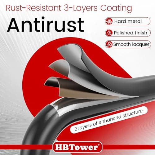 HBTower Step Ladder, Step Stool Foldable for Adults with Wide Anti-Slip Pedal, Lightweight 4 Step Ladders for Home 5