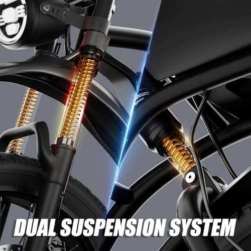 BIGNIU BG-S Electric Bike for Adults – 20"x4.5" Fat Tire, 1200W Motor, 48V 15Ah Battery, 7-Speed, Dual Disc Brakes for Off-Road and City Riding (Black) 5