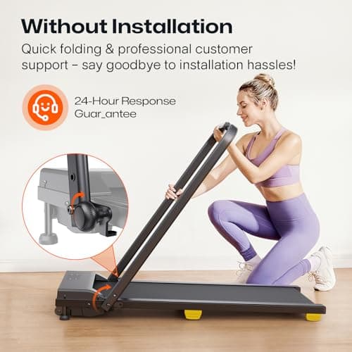 Walking Pad with 9% Incline, Compact Under Desk Treadmill for Home, 2.5HP Powerful 3 in 1 Portable Treadmill with Remote Control, Walking Pad for Home and Office 8