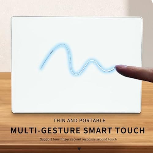 Wired touchpad supports multi gesture control, Aluminum alloy casing and glass panel Trackpad Mouse with Multi-Touch Navigation for Windows 10/11/Linux/fedora 43 Laptop PC Notebook Computer (silver) 5