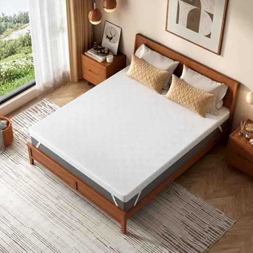BedsPick Queen Mattress Topper, 3 Inch Gel Memory Foam Mattress Topper - Soft Bamboo Cover, Pressure Relief, CertiPUR-US Certified 8