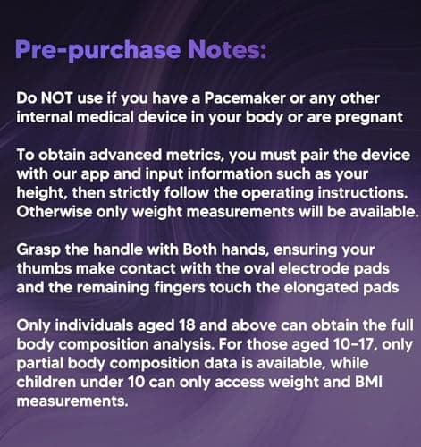 GE Smart Scale for Body Weight: 8-Electrode Digital Bathroom Scale for Weight Fat BMI Muscle Mass Full Body Composition Analyzer 50 Measurements Bluetooth Highly Accurate Weighing Machine 400lb Black 8