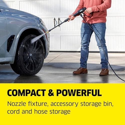 Kärcher Pressure Washer K1700 Cube, CETA Certified, 3 Spray Nozzles, Detergent Tank, for Cars, Driveways, Siding, Patios, 1.2 GPM 6