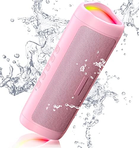 BolaButty Bluetooth Speaker with HD Sound, Portable Wireless, IPX5 Waterproof, Up to 20H Playtime, TWS Pairing, BT5.3, for Home/Party/Outdoor/Beach, Electronic Gadgets, Birthday Gift (Pink)