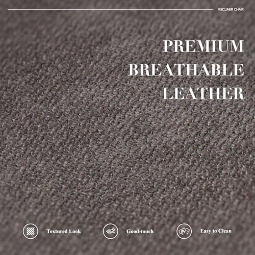 COLAMY Swivel Recliner Chair with Footrest, Strong Glide Chair High Back with Double-Layer Cushion, Rocker Recliner for Nursery & Living Room, Bedroom, Charcoal 7