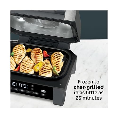 Ninja DG551 Foodi Smart XL 6-in-1 Indoor Grill with Air Fry, Roast, Bake, Broil, & Dehydrate, Foodi Smart Thermometer, 2nd Generation, Black/Silver 8