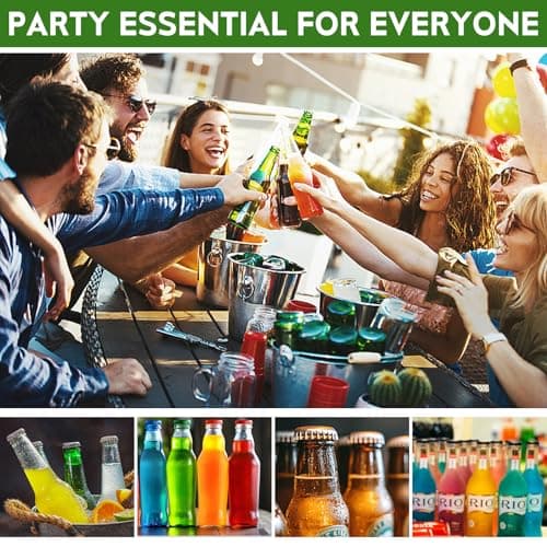 6 Pack Bottle Opener Keychain Set, Colorful Aluminum Alloy Beer Bottle Openers, Small Lightweight Keychain Opener for Beer, Soda & Can Opening, Pocket Bar Tool for Home, Camping & Parties 6