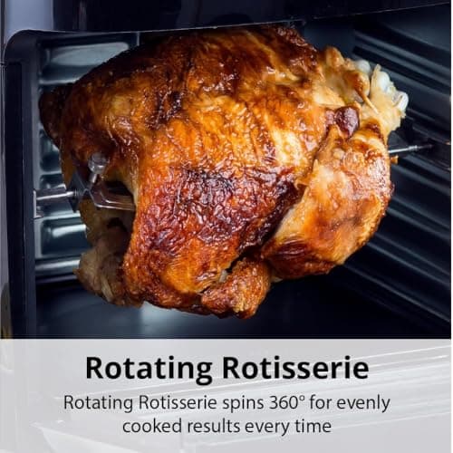 Aria 10 Qt. Touchscreen Air Fryer Oven with Premium Accessory Set and Recipe Book, White 6