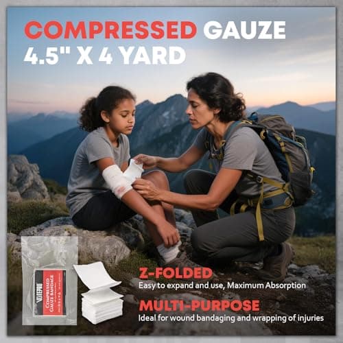 Trauma First Aid Kit - IFAK Trauma Kit with Trauma Bandage, Splint, Tourniquet, Wound Care, Bleeding Control - Tactical Molle Pouch for Military, Combat, Camping, Home, Hiking,Travel- Black 5