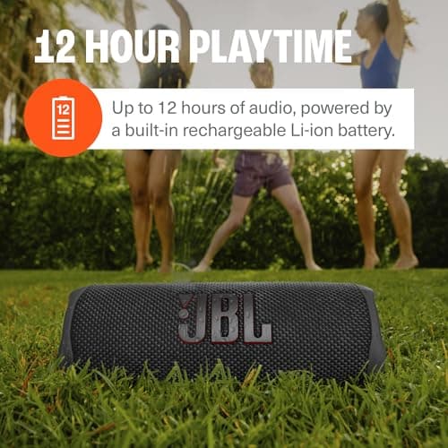 JBL Flip 6 (Blue) + Bundle with divvi! Protective Hardshell Case 4