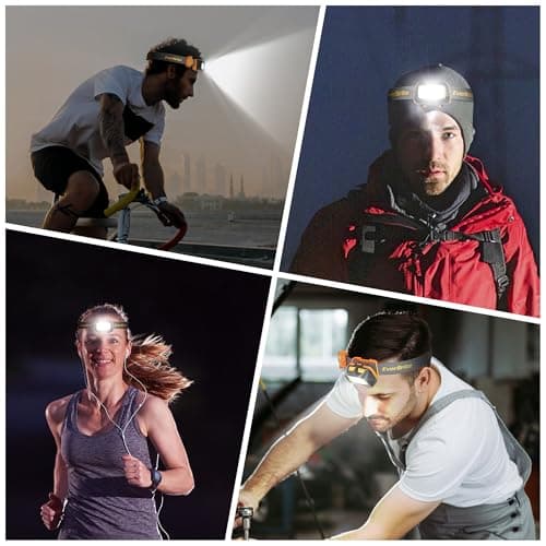 EverBrite 300 Lumens Headlamp with Red/Green/White Light Modes, Tail Light, Adjustable Headband - For Trail Running, Camping, Hiking 7