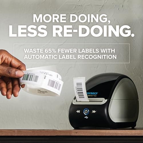 DYMO LabelWriter 550 Series Label Printer with Dymo-Branded Label Compatibility Automatic Recognition Low Waste Optimized Direct Thermal Printing and Plastic-Free Packaging 4