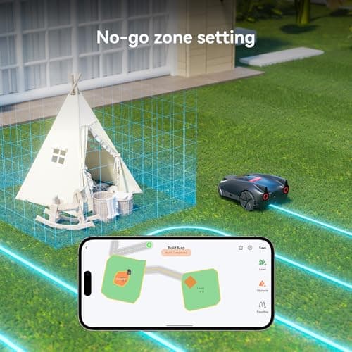 Robot Lawn Mower with No Wire and Smart GPS Navigation, Automatic Robotic Mower for 1 Acre Yards, Self-Driving Grass Cutter with Wire-Free Setup, Ai-Powered Solution for Efficient Lawn Maintenance. 7