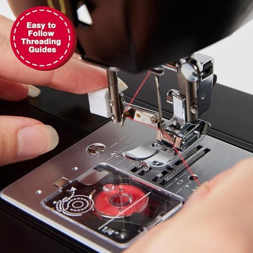 SINGER Heavy Duty 500 Classic Sewing Machine with Accessory Kit | Strong Motor with Enhanced Piercing Power, 23 Built-In Stitches, Full Metal frame, 1-step Buttonhole & LED Light 6