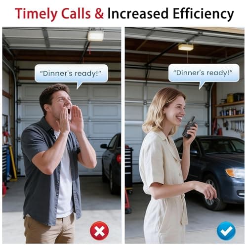 KSUN Wireless Intercom for Home, Two Way Raido 5000FT Rechargeable 3000mAh Battery, Ideal for Elderly Intercoms for Home/Outdoor Family Communication 7