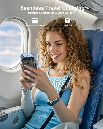 Portable Charger 10000mAh 22.5W PD 3.0+QC 4.0 Super Fast Charging Power Bank with Built-in Cables & AC Wall Plug, Slim External USB C Battery Pack for iPhone 17/16/15/14/13, Android, Samsung, iPad,etc 5