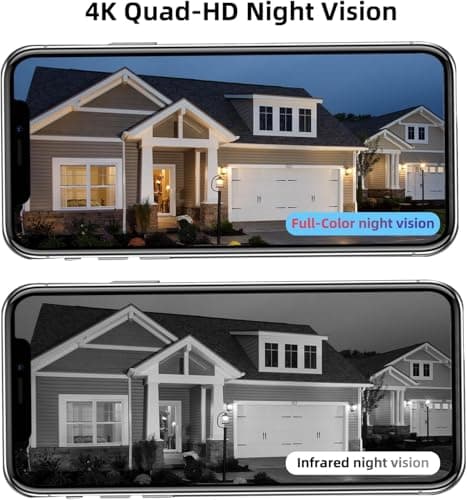 BEENOCAM Dual Lens 4K Solar Security Camera Wireless Outdoor, 2.4g & 5g WiFi, 360°PTZ Rotating Cam and 110° Fixed Cam 2-in-1 for Home Security with Color Night Vision,2-Way Audio, Light Alarm, IP66 6