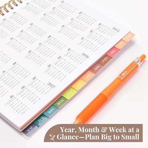 Rileys Academic Planner 2025-2026, Daily, Weekly & Monthly Planner, July 2025 - June 2026, Student Notes Pages, Twin-Wire Binding, Weekly Agenda for School & Work (8 x 6-Inches, Green) 5