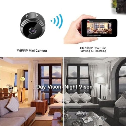 MENMING Miniguard Security Camera, Pixielens Pro Security Camera, Miniguard Cam, Hidden Camera, Night Vision Motion Detection Security Covert Cameras, 1080p IP HD Build-in Battery for Home. (B) 5