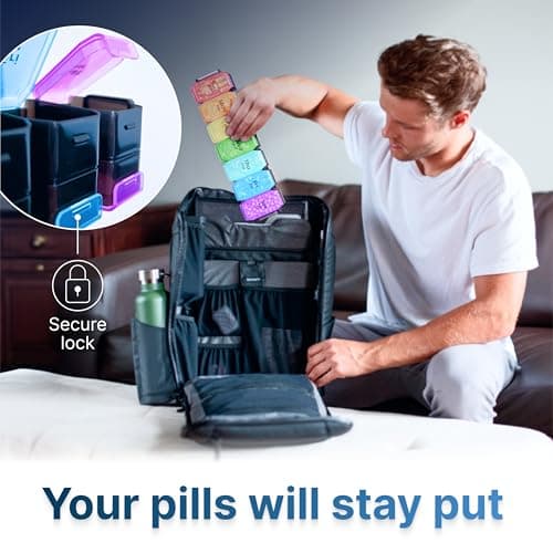 Extra Large Pill Organizer 2 Times a Day – XL Pill Box 7 Day with Big AM/PM Compartments – Fits Large Vitamins, Supplements & Gummies, for 7 or 14-Day Use, Color-Coded, Senior-Friendly, No Spills 5