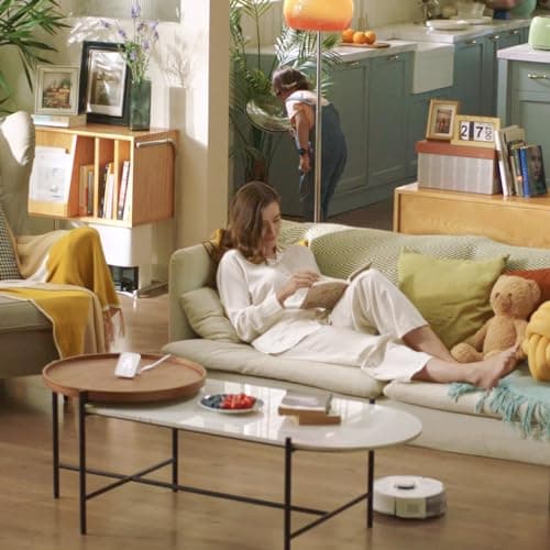 SwitchBot Mini Robot Vacuum K10+, Self-Emptying Base for 70 Days of Cleaning, LiDAR Navigation, Robot Vacuum and Mop Combo with Custom Cleaning, 48dB Ultra Quiet, 150Mins Max, Compatible with Alexa 8