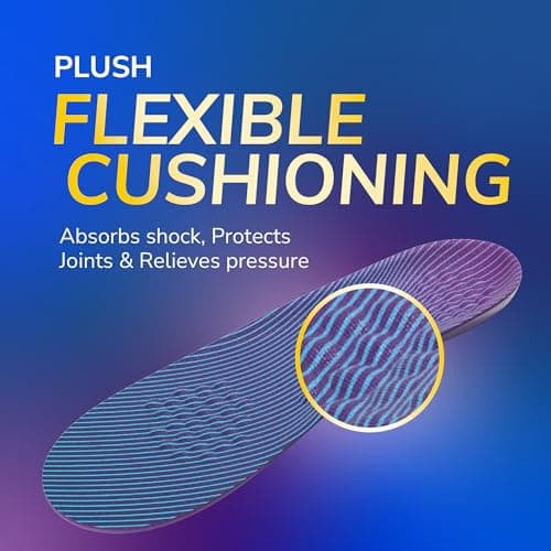 Dr. Scholl's Walk Longer Insoles for Women - Comfortable Plush Foam Cushioning Inserts for Walking, Hiking, and Standing on Feet All-Day with Arch Support - Walk 50% Longer Without Muscle Fatigue 7