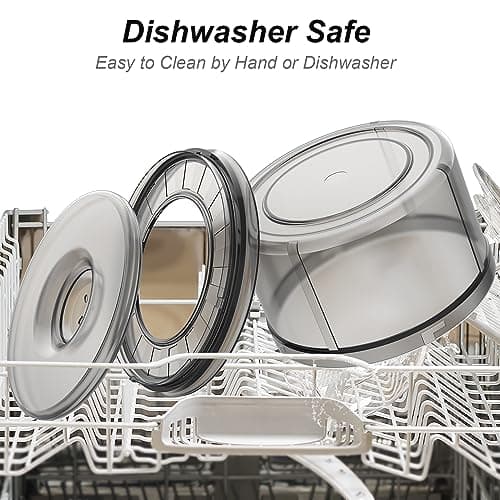 Techphardo 1Gallon No Spill Dog Water Bowl-3.8L Large Capacity, BPA-Free, Anti-Splash & Anti-Digging Design with Non-Slip Base for Messy Drinkers 8